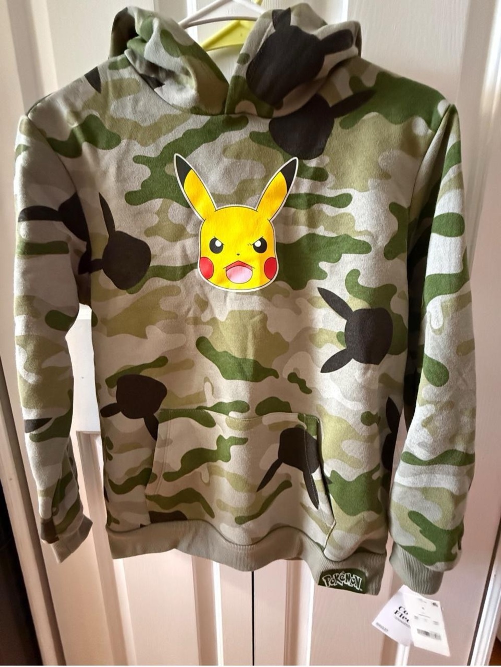 Boy’s Pokémon size Large Camouflage Sweatshirt with Hoodie